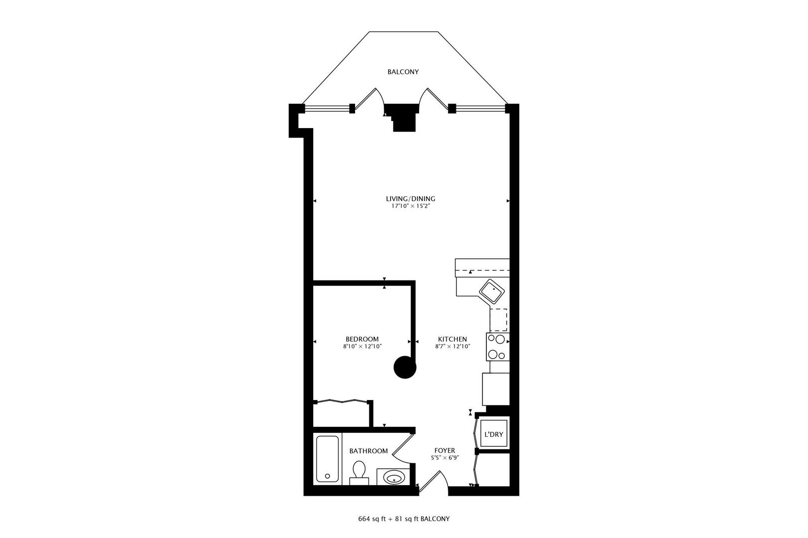 1111 West 15th Street, Unit 221 Chicago, IL 60608 - Photo 21 of 21 a picture of floor plan