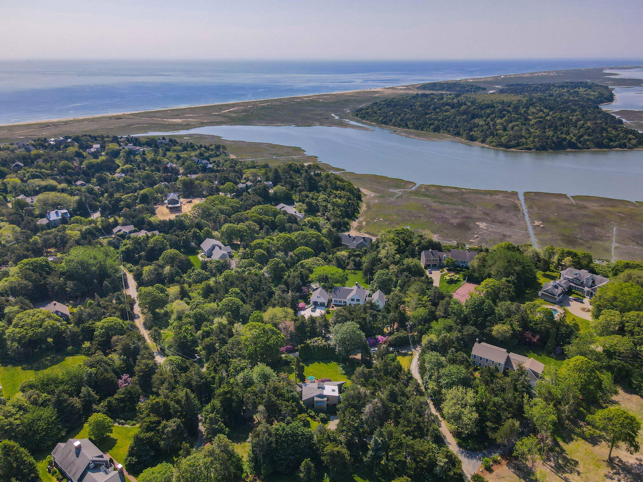 24 Sparrowhawk Road Orleans, MA 02653 - Photo 3 of 40 Aerial to Pochet Inlet