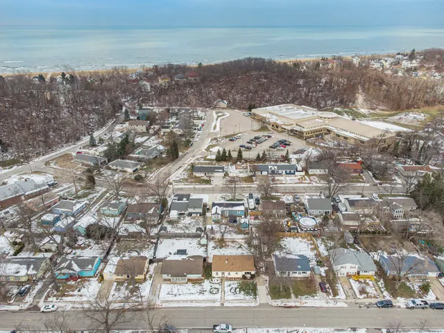 a view of city and ocean