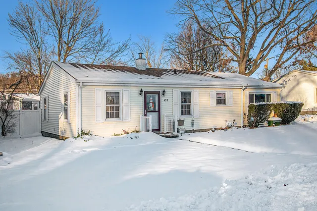 a view of a house with a patio