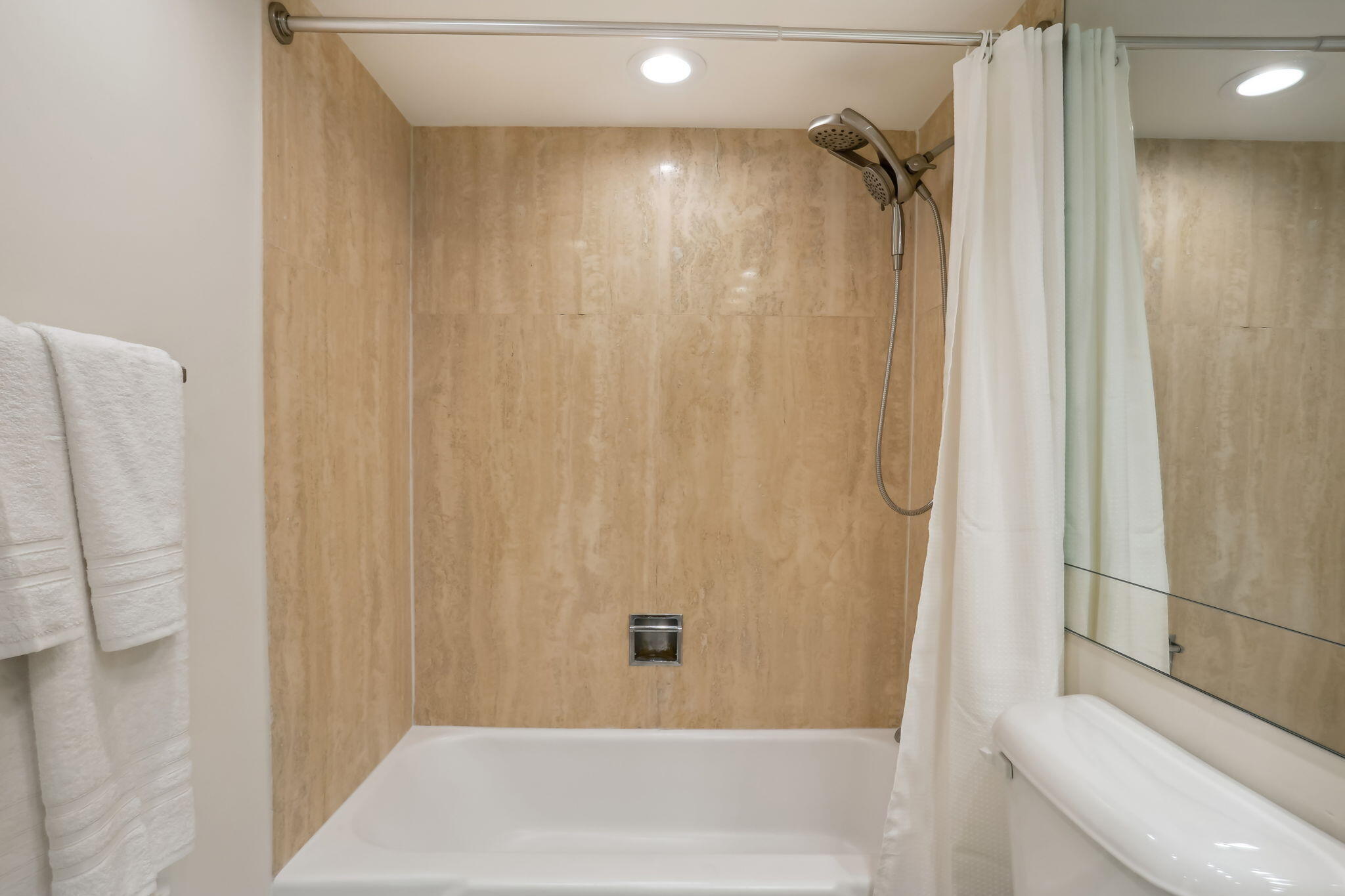 701 East Camino Real, Unit 6C Boca Raton, FL 33432 - Photo 23 of 53 a bathroom with a shower and a tub