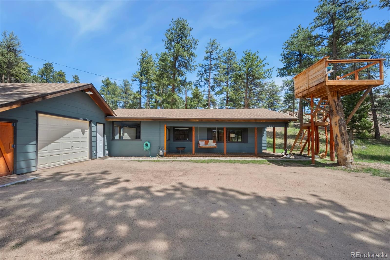 810 Larkspur Road Estes Park, CO 80517 - Photo 33 of 44 a front view of house with yard and trees