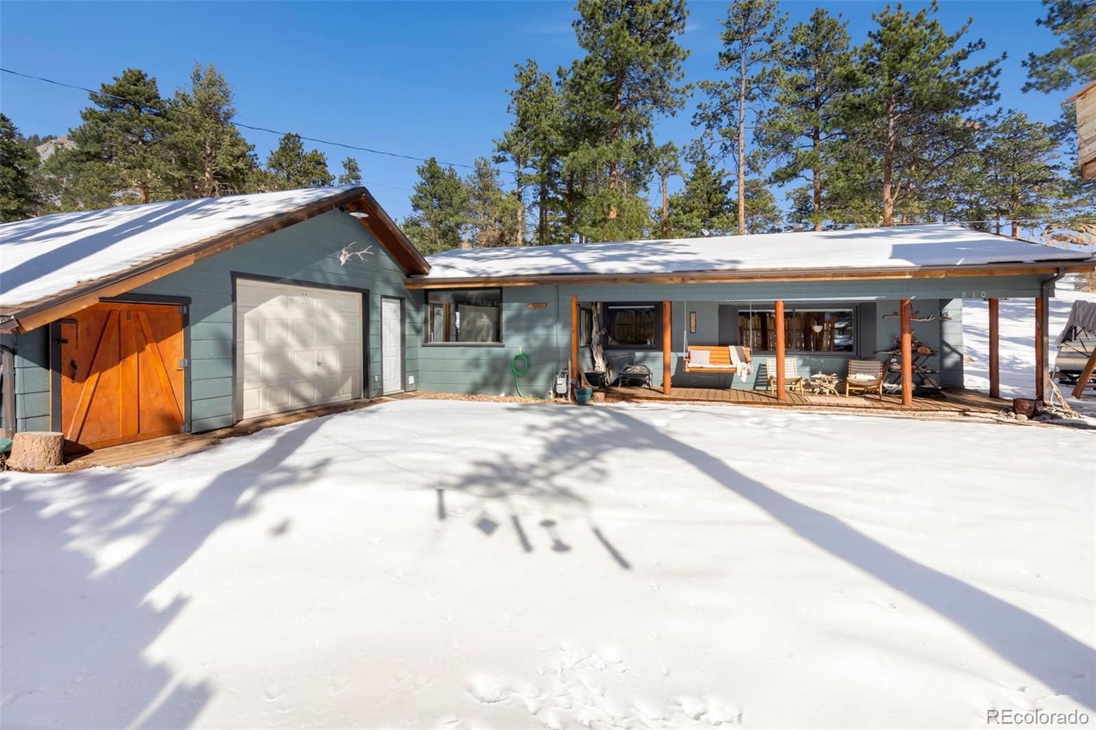 810 Larkspur Road Estes Park, CO 80517 - Photo 38 of 44 a view of a house with a yard