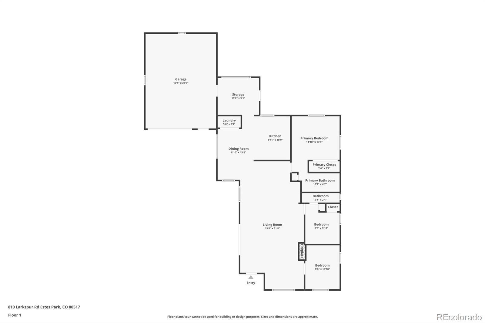 810 Larkspur Road Estes Park, CO 80517 - Photo 43 of 44 a picture of floor plan