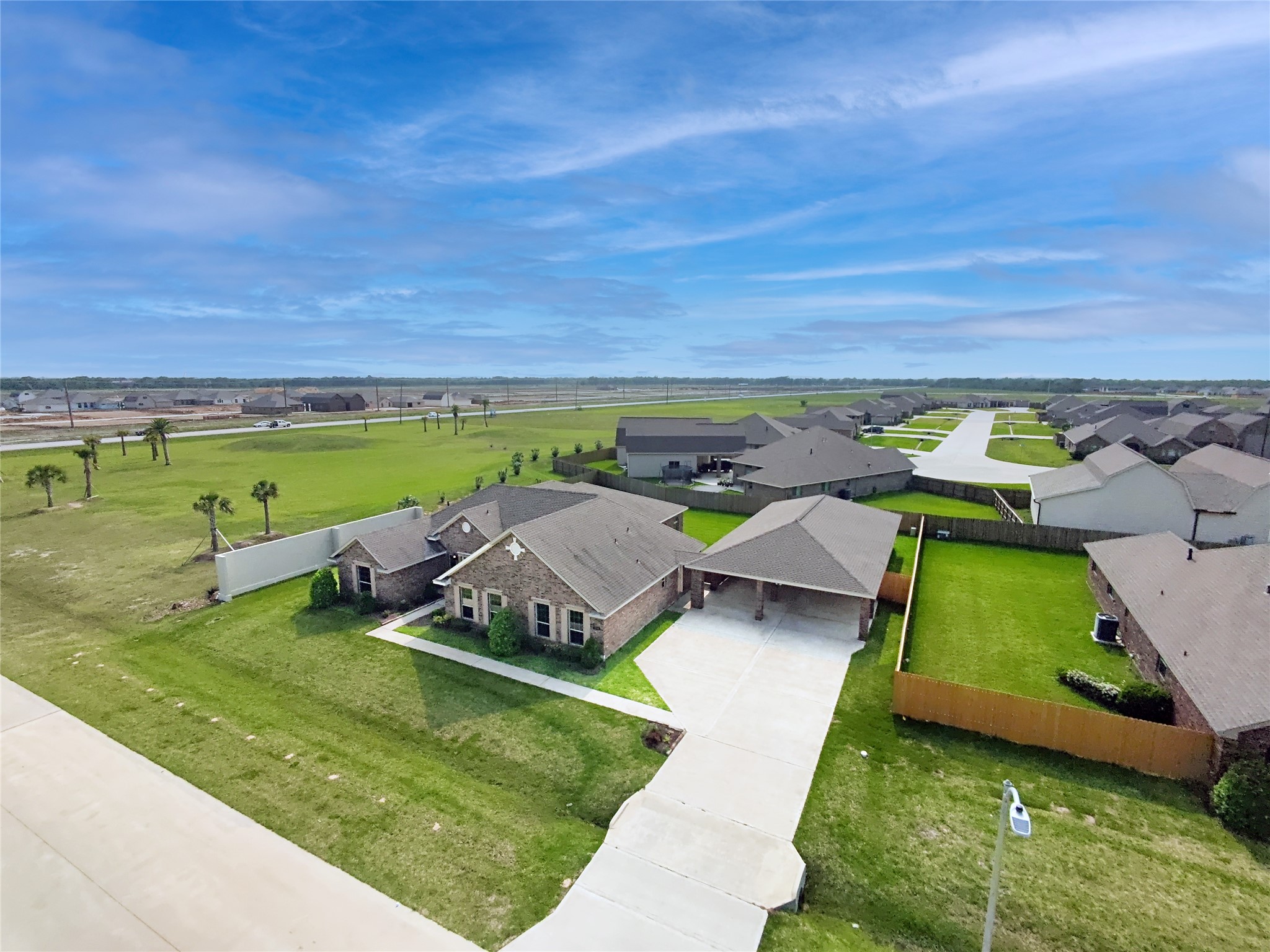3708 Pedregal Road League City, TX 77573 - Photo 4 of 50 an aerial view of a house with a garden