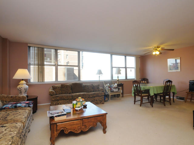 6301 North Sheridan Road, Unit 4O Chicago, IL 60660 - Photo 3 of 10 a living room with furniture and a window