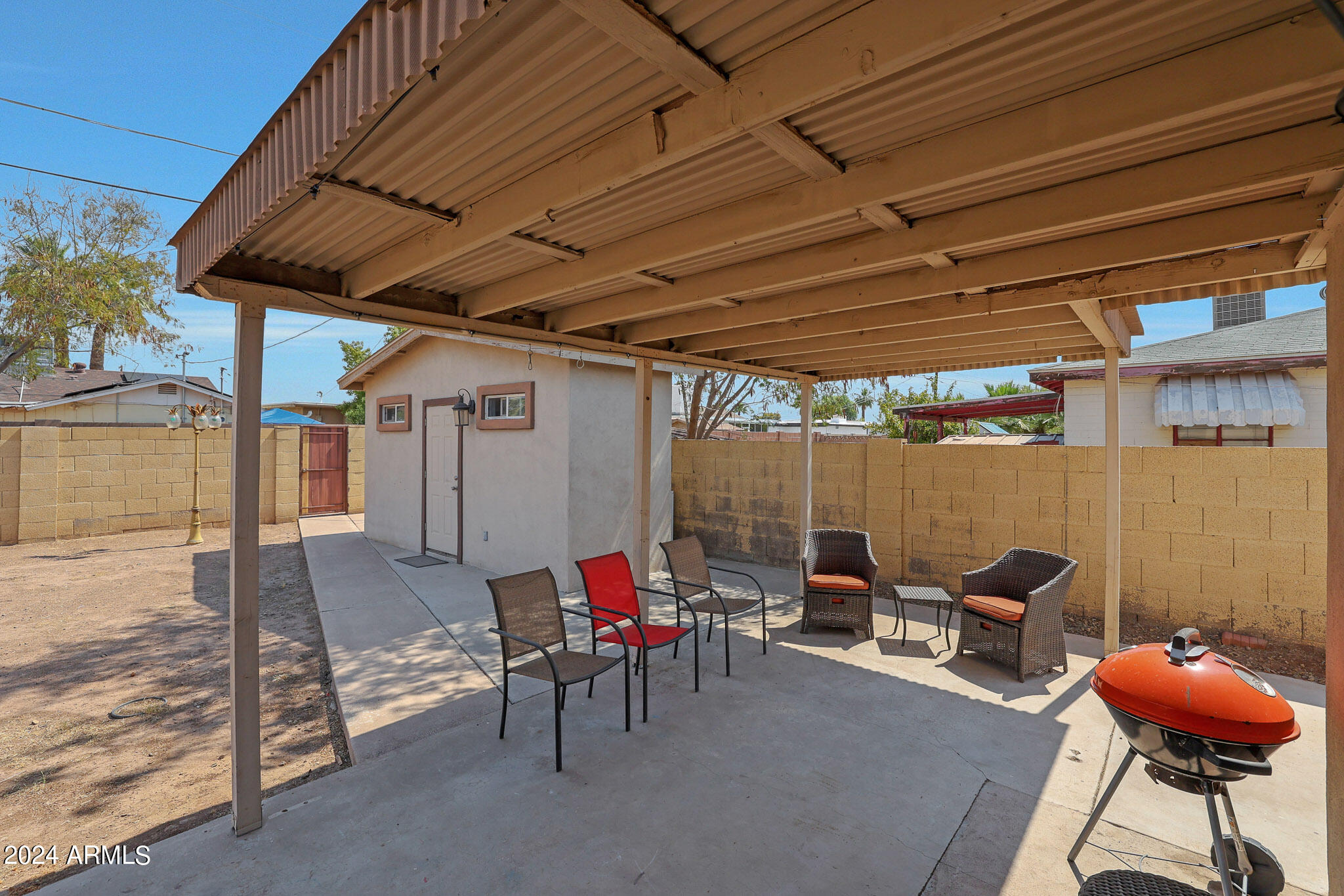 3228 East Granada Road Phoenix, AZ 85008 - Photo 13 of 18 Covered patio and shed