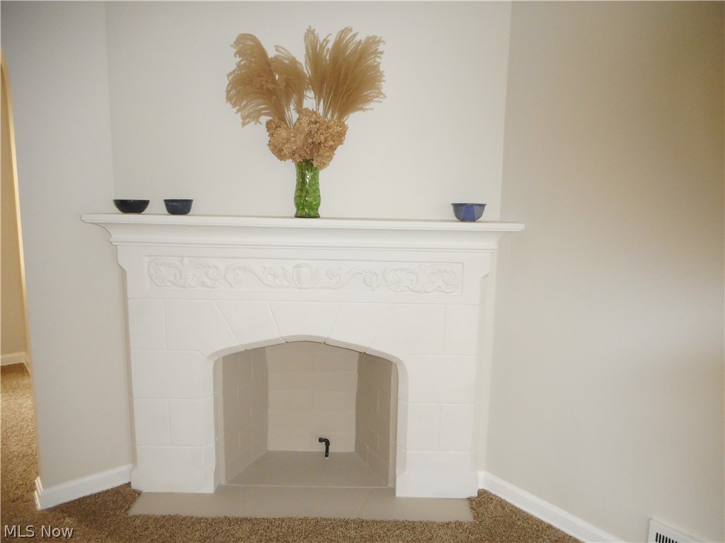 1150 Castleton Road Cleveland Heights, OH 44121 - Photo 8 of 25 Close up of the beautiful fireplace!