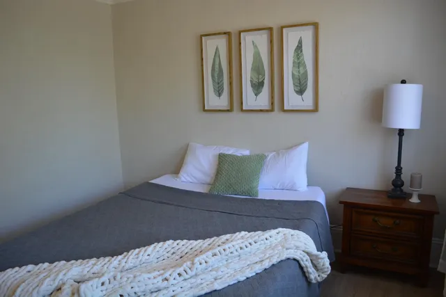 a front view of a house with garage