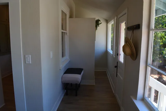 a front view of a house with yard