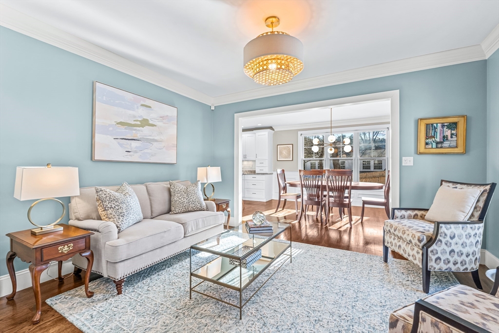 5 Rolling Lane Natick, MA 01760 - Photo 2 of 30 a living room with furniture and a potted plant