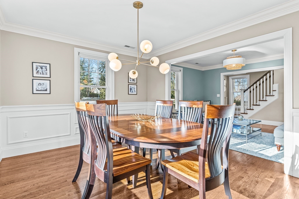 5 Rolling Lane Natick, MA 01760 - Photo 3 of 30 a view of a dining room with furniture window and wooden floor