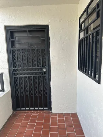 a view of a door of the house