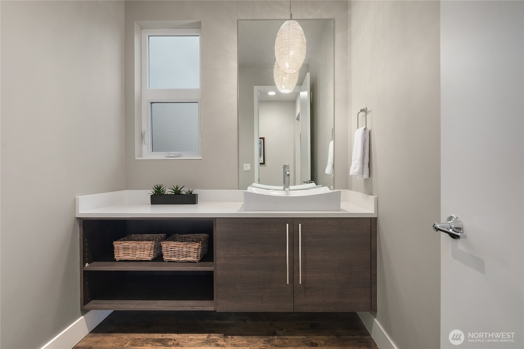 3501 Northwest 67th Street Seattle, WA 98117 - Photo 18 of 40 a bathroom with a sink and a mirror