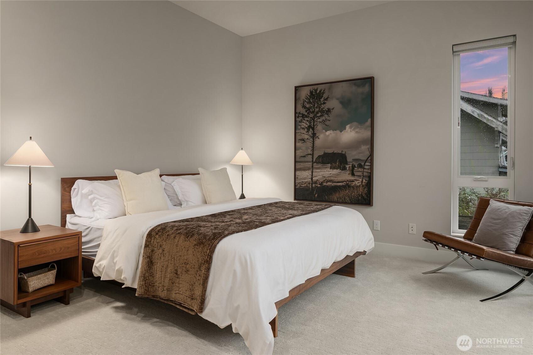 3501 Northwest 67th Street Seattle, WA 98117 - Photo 24 of 40 a bedroom with bed and a night stand