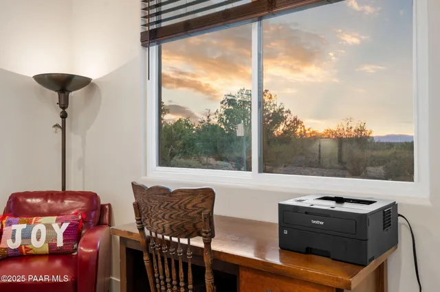 a view of a city with mountains in the background