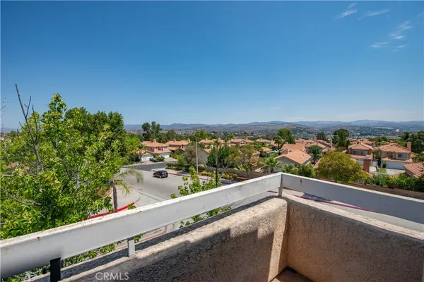 a view of balcony with city view