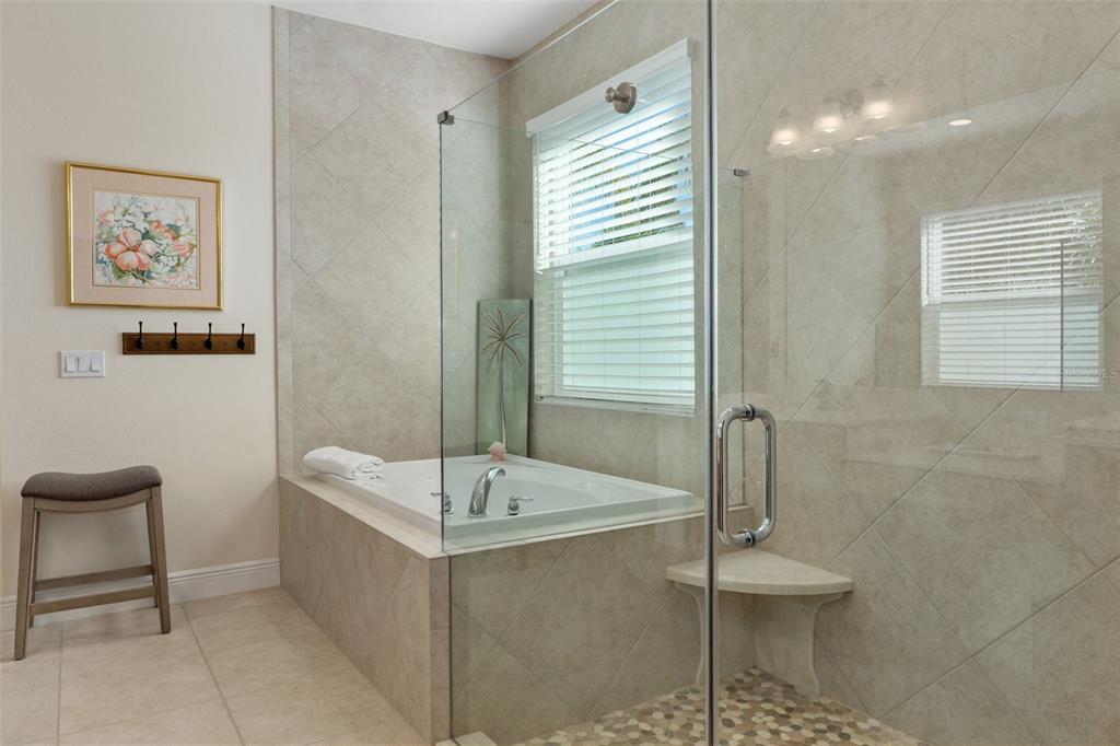 14617 Balloch Drive Hudson, FL 34667 - Photo 30 of 76 a bathroom with a tub a sink and a mirror