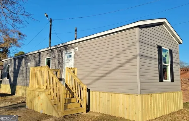 a view of a house with a door