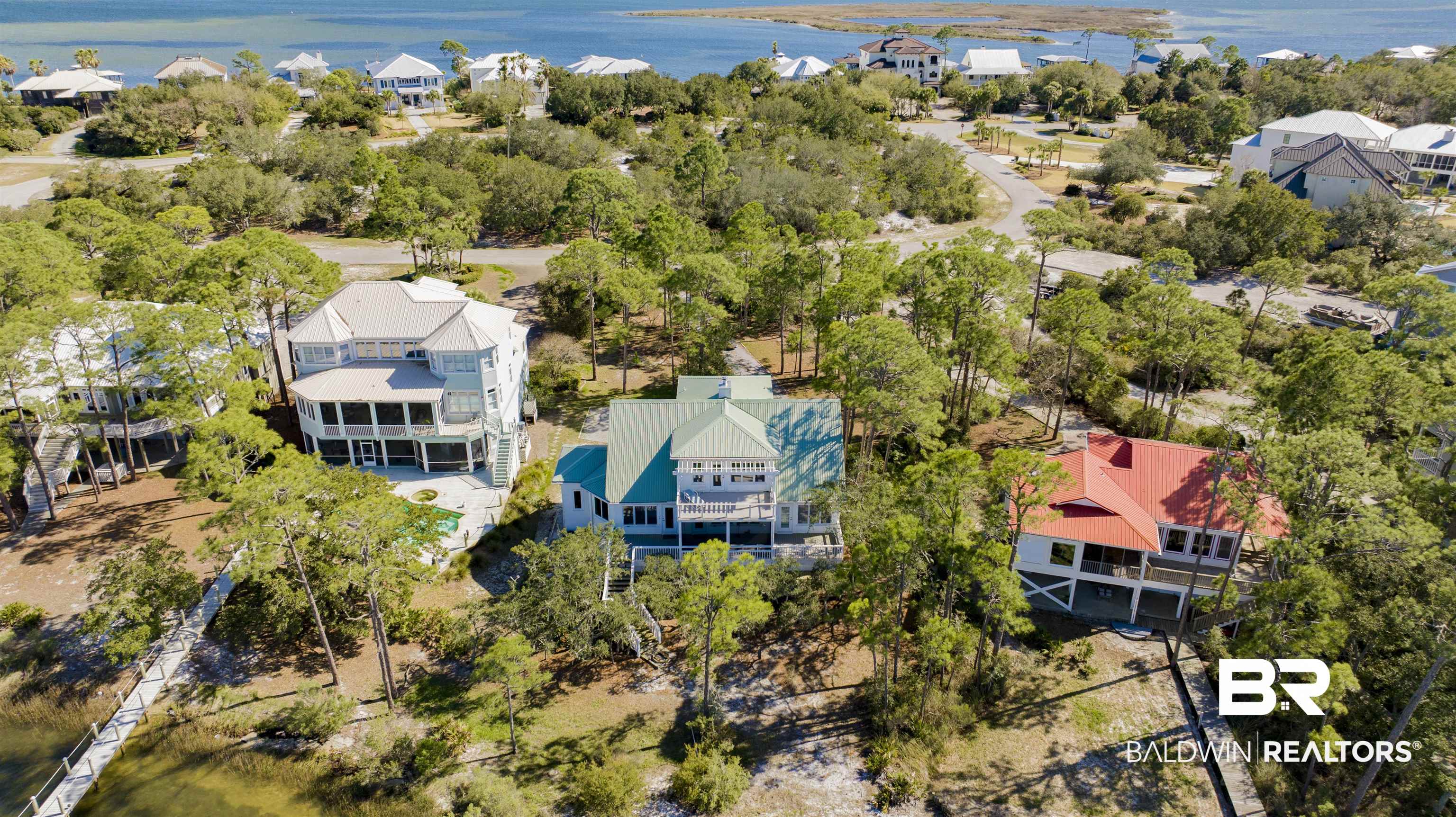 33301 River Road, Unit 25 Orange Beach, AL 36561 - Photo 39 of 44 Birds eye view of property featuring a residential view and a water view