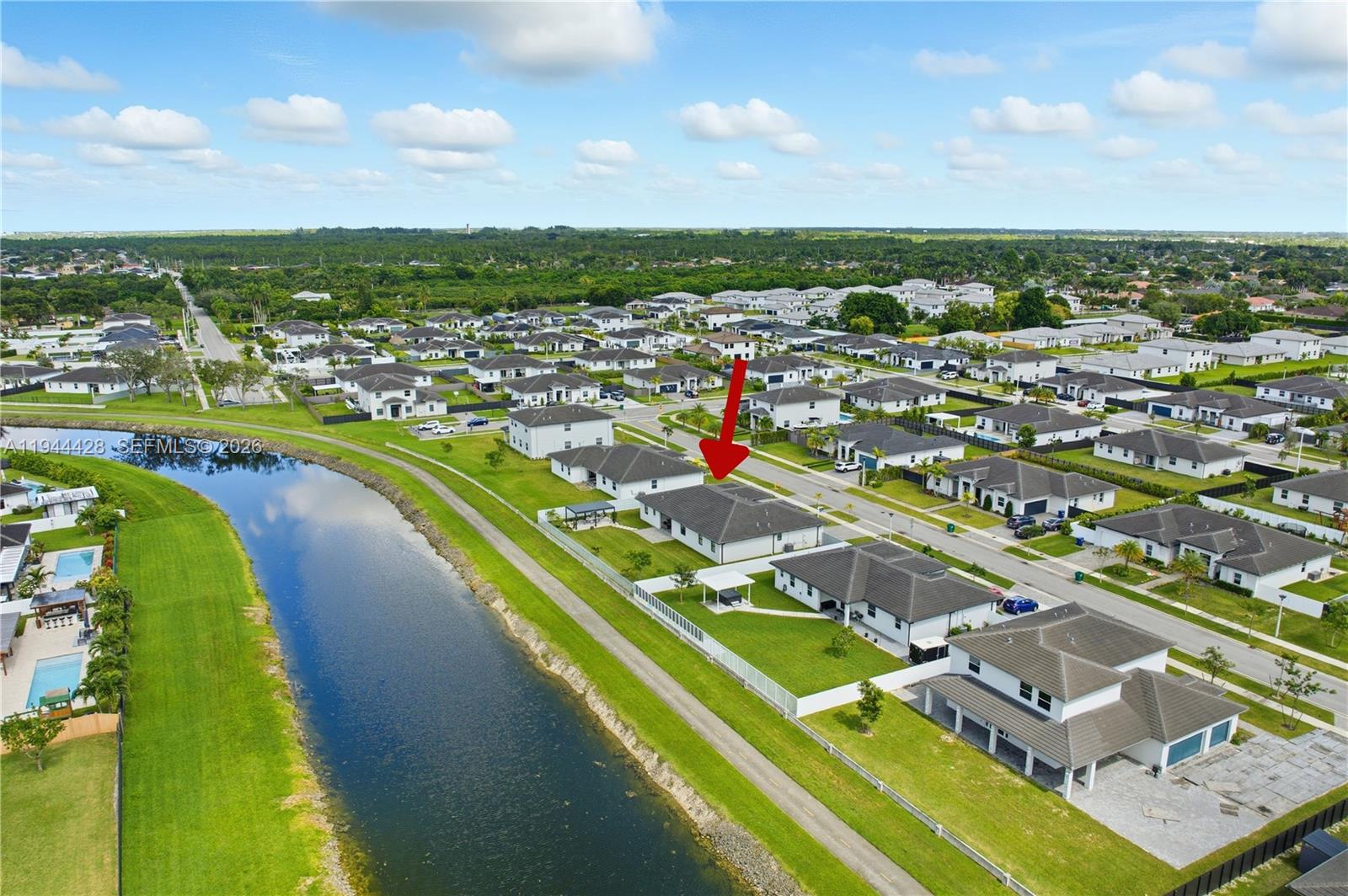 19080 Southwest 133rd Court Miami, FL 33177 - Photo 2 of 33 80-foot Black Point Canal navigable by small watercraft