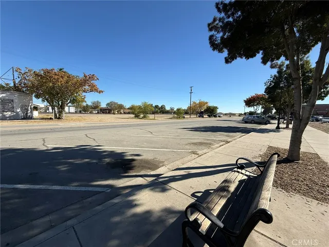 a view of a street with houses