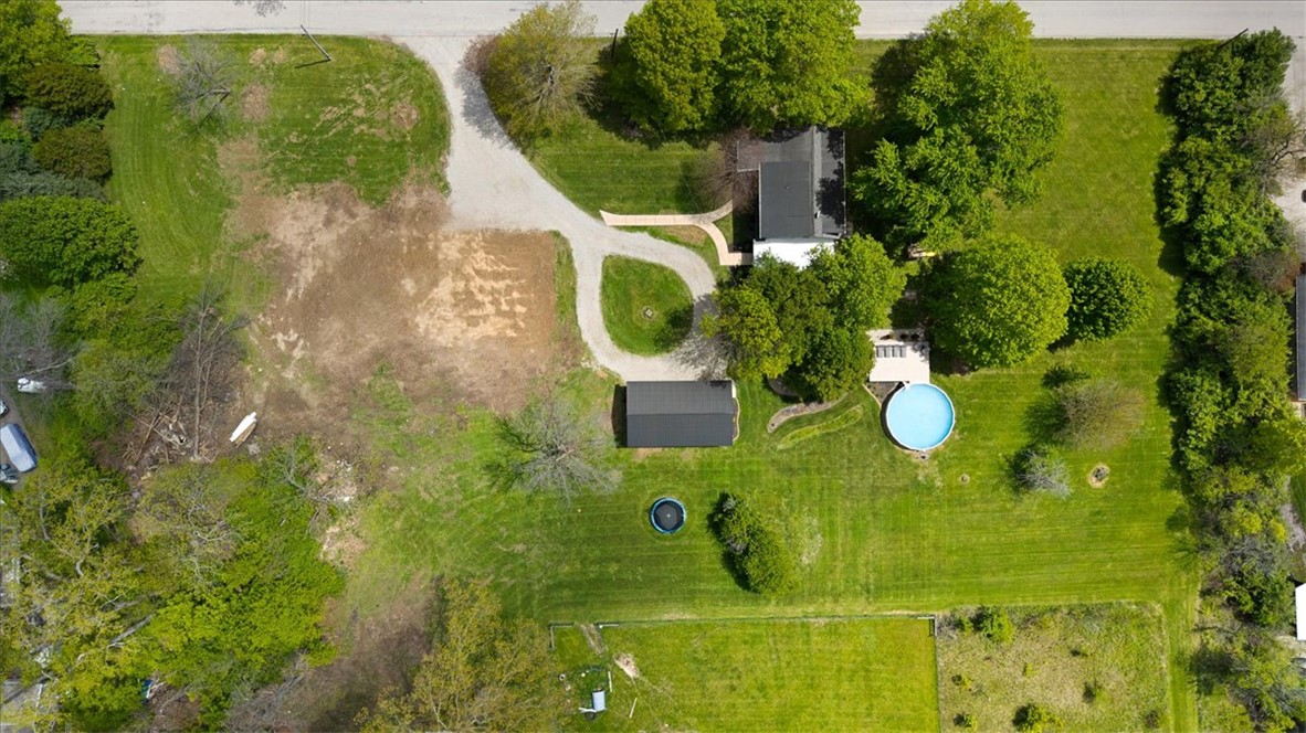 5120 Wheelock Road Troy, OH 45373 - Photo 57 of 67 Expansive property features a winding driveway, private pool, and mature trees, offering ample outdoor enjoyment.