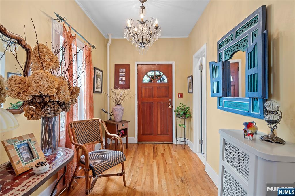 5 Leo Terrace Bloomfield, NJ 07003 - Photo 3 of 32 a view of a dining room with furniture and chandelier