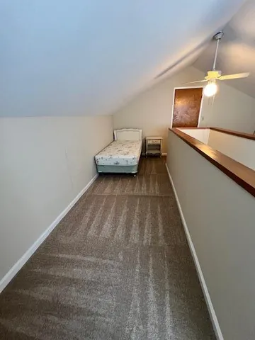 a view of a room with an empty space