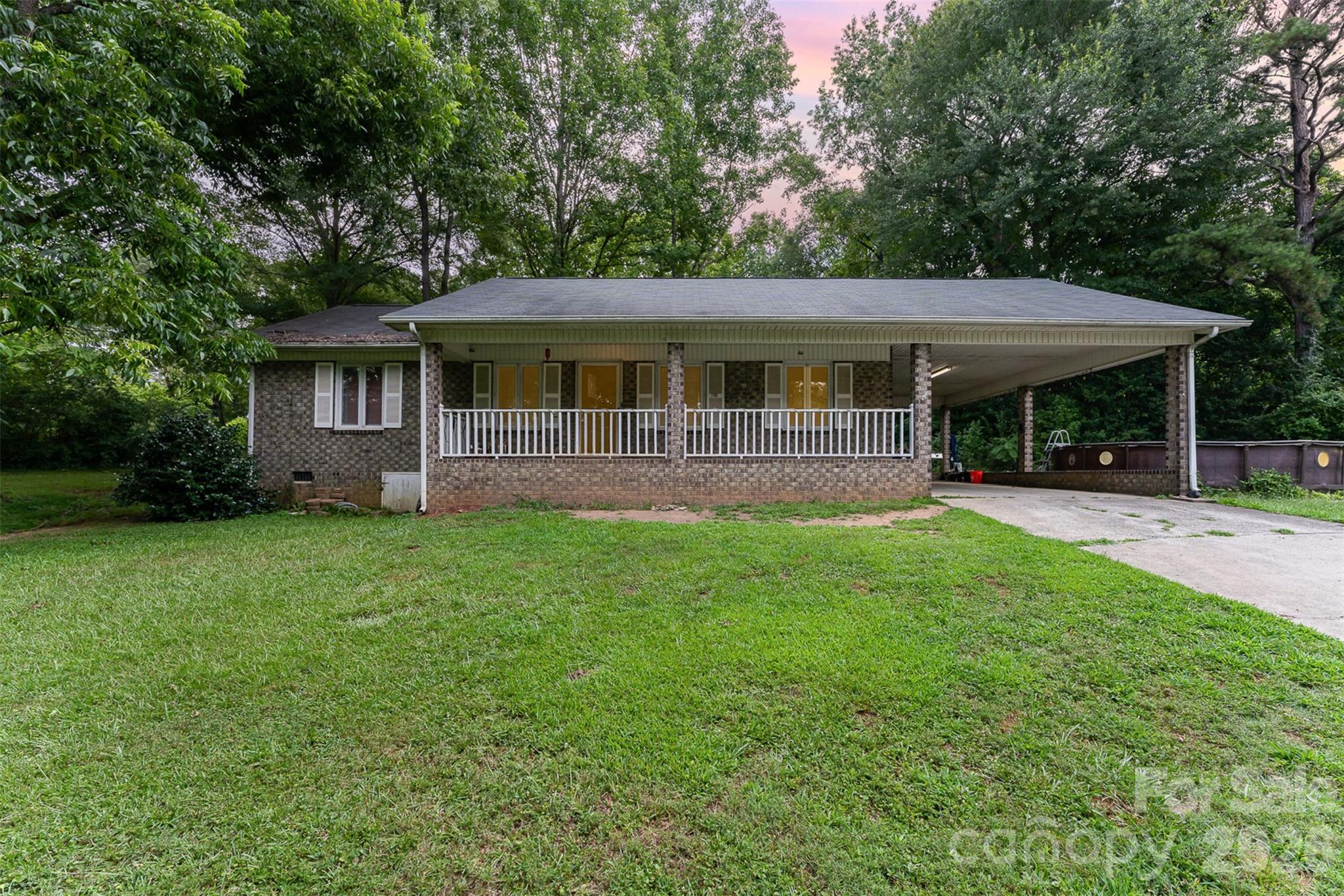 280 Dallas Spencer Mountain Road Gastonia, NC 28056 - Photo 18 of 19 a front view of house with yard and green space