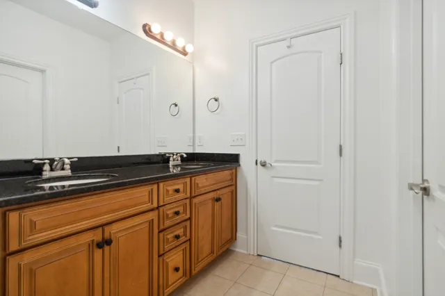 a close view of a bathtub in bathroom