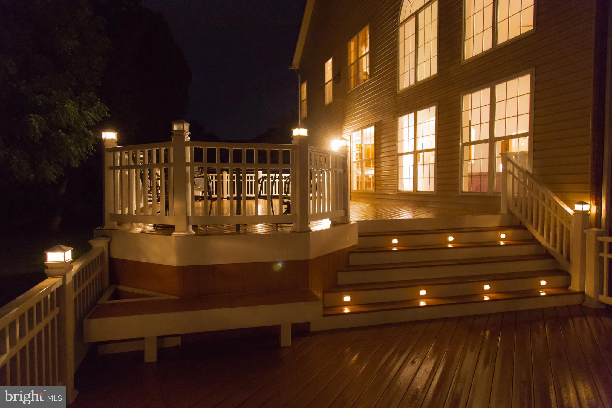 5823 Old Crain Highway Upper Marlboro, MD 20772 - Photo 21 of 30 Deck lit up at night