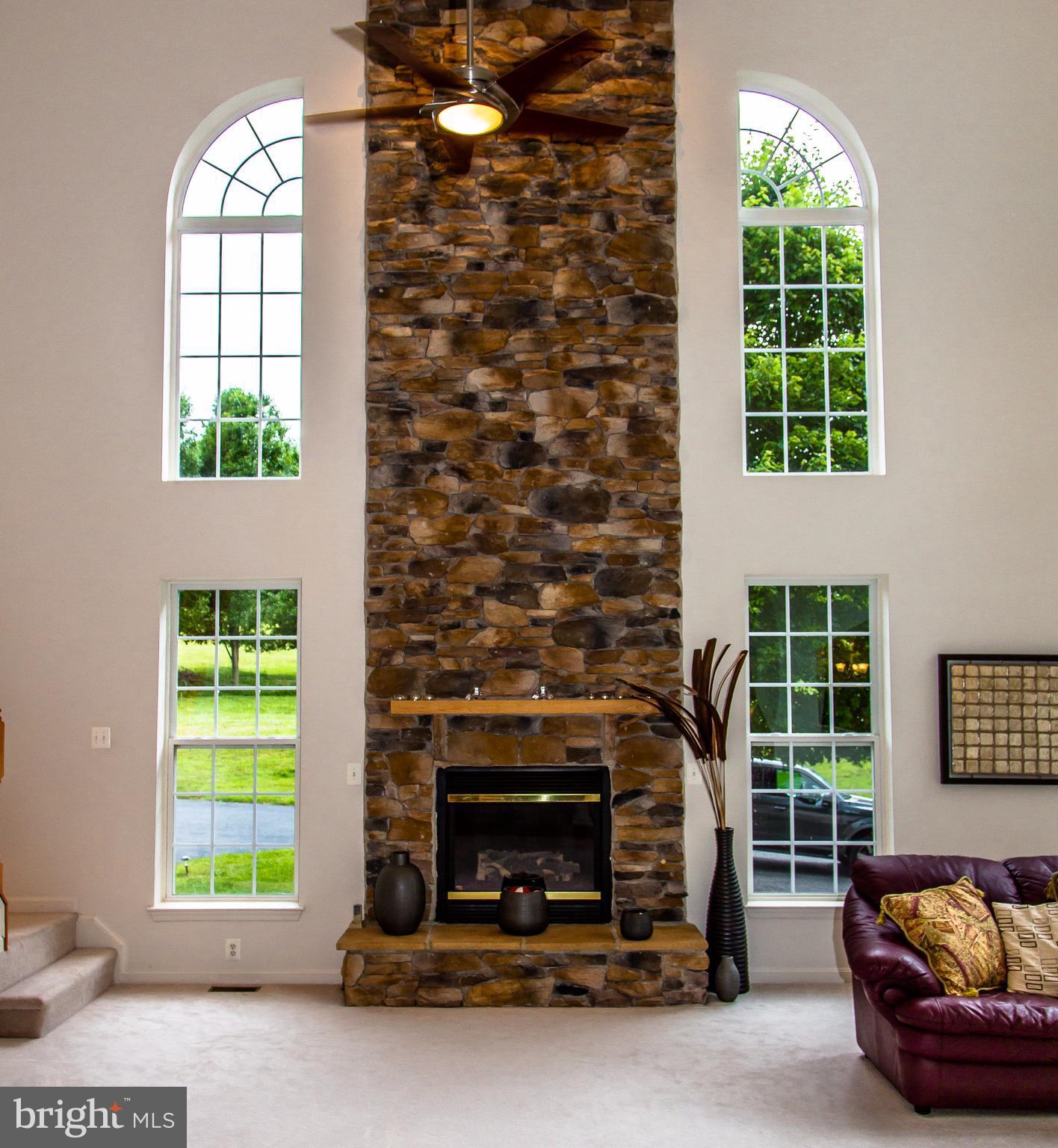 5823 Old Crain Highway Upper Marlboro, MD 20772 - Photo 4 of 30 Family Room w/ 2 Story Stone Fireplace