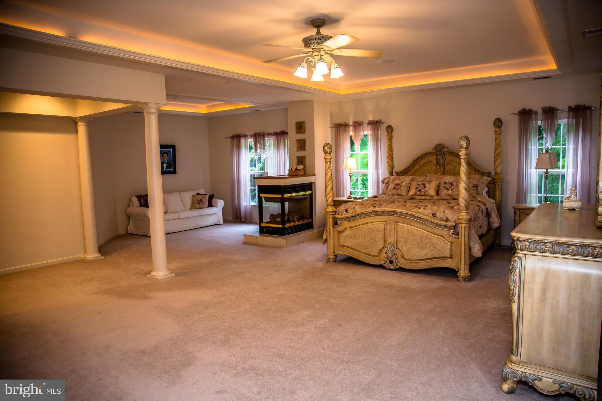 5823 Old Crain Highway Upper Marlboro, MD 20772 - Photo 5 of 30 Master Bedroom w/ gas fireplace, sitting area