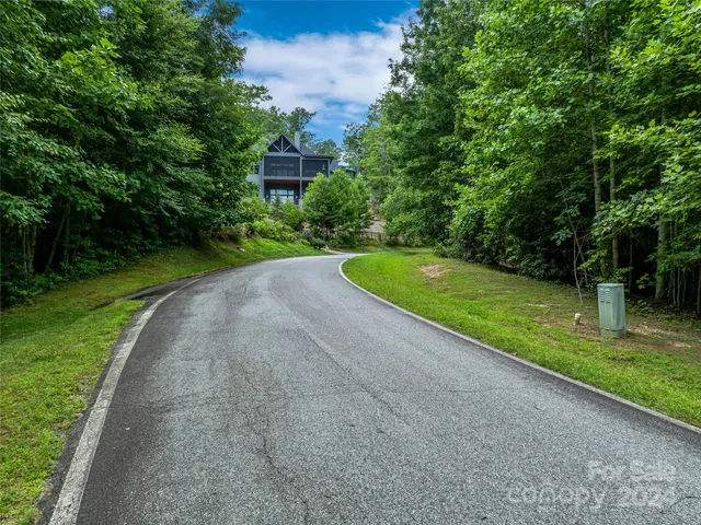 a view of a backyard with green space