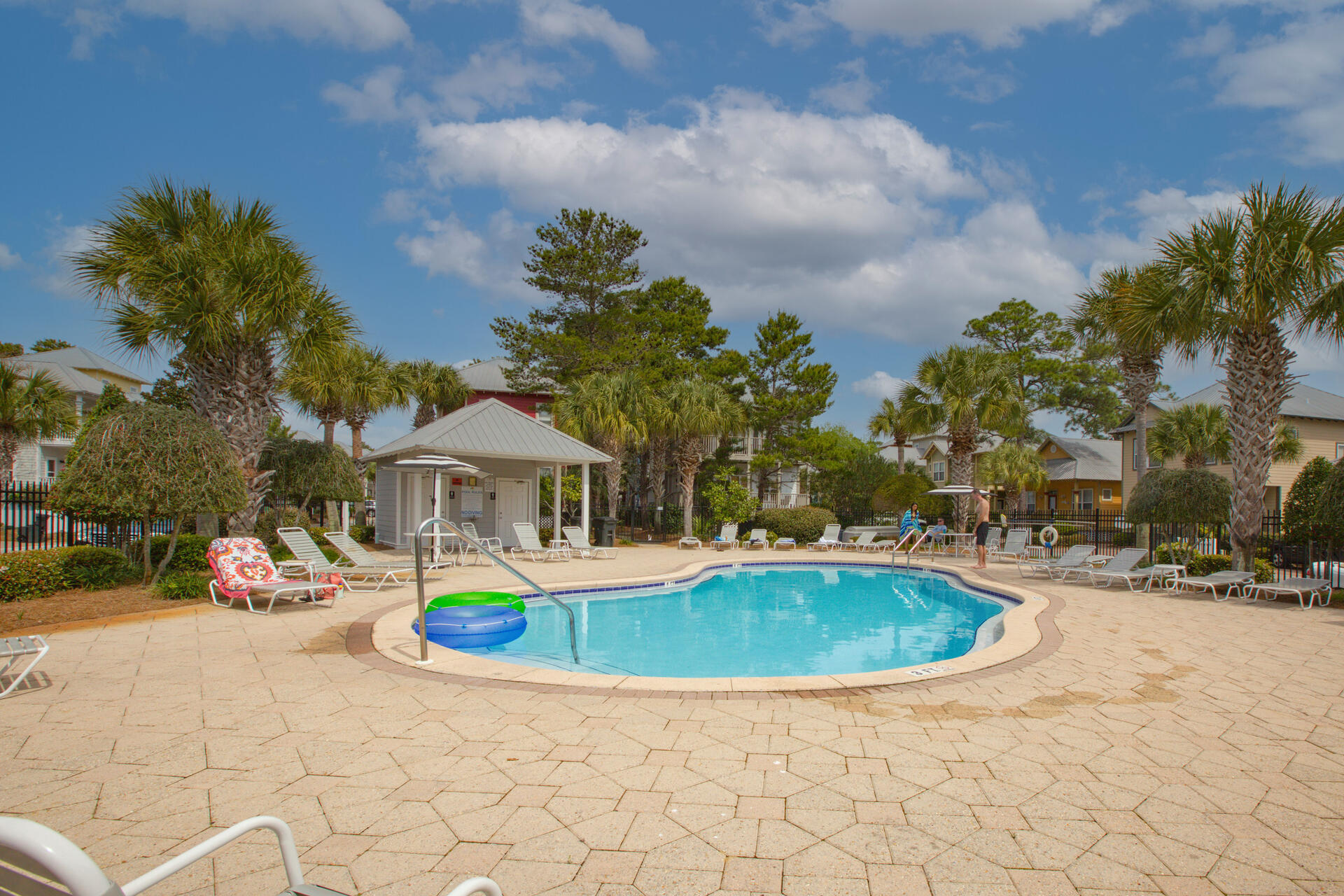 183 Hidden Lake Way Santa Rosa Beach, FL 32459 - Photo 41 of 50 a view of a house with swimming pool and sitting area