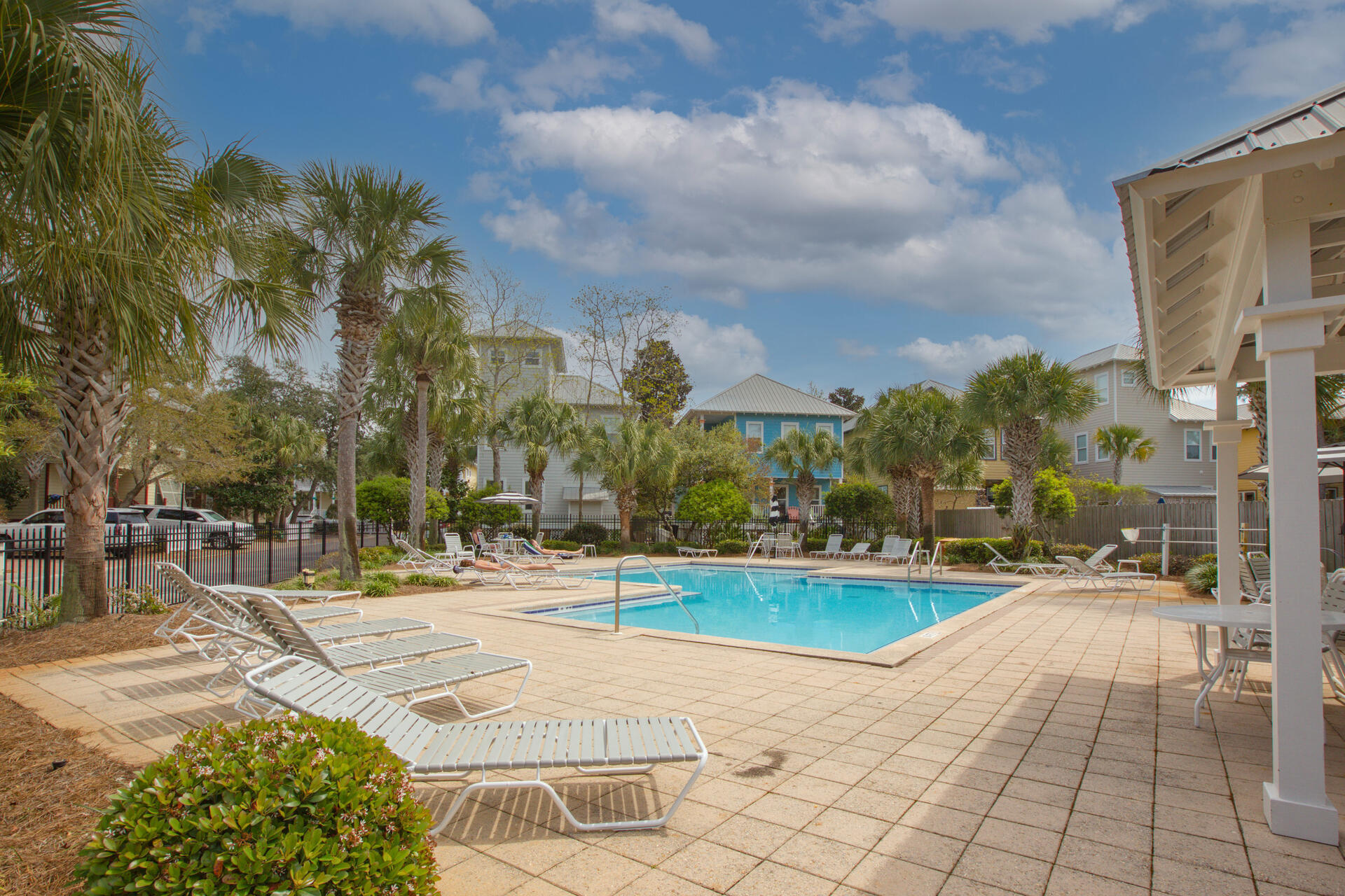 183 Hidden Lake Way Santa Rosa Beach, FL 32459 - Photo 44 of 50 a view of a swimming pool with a lounge chairs