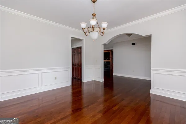 an aerial view of a house having outdoor space