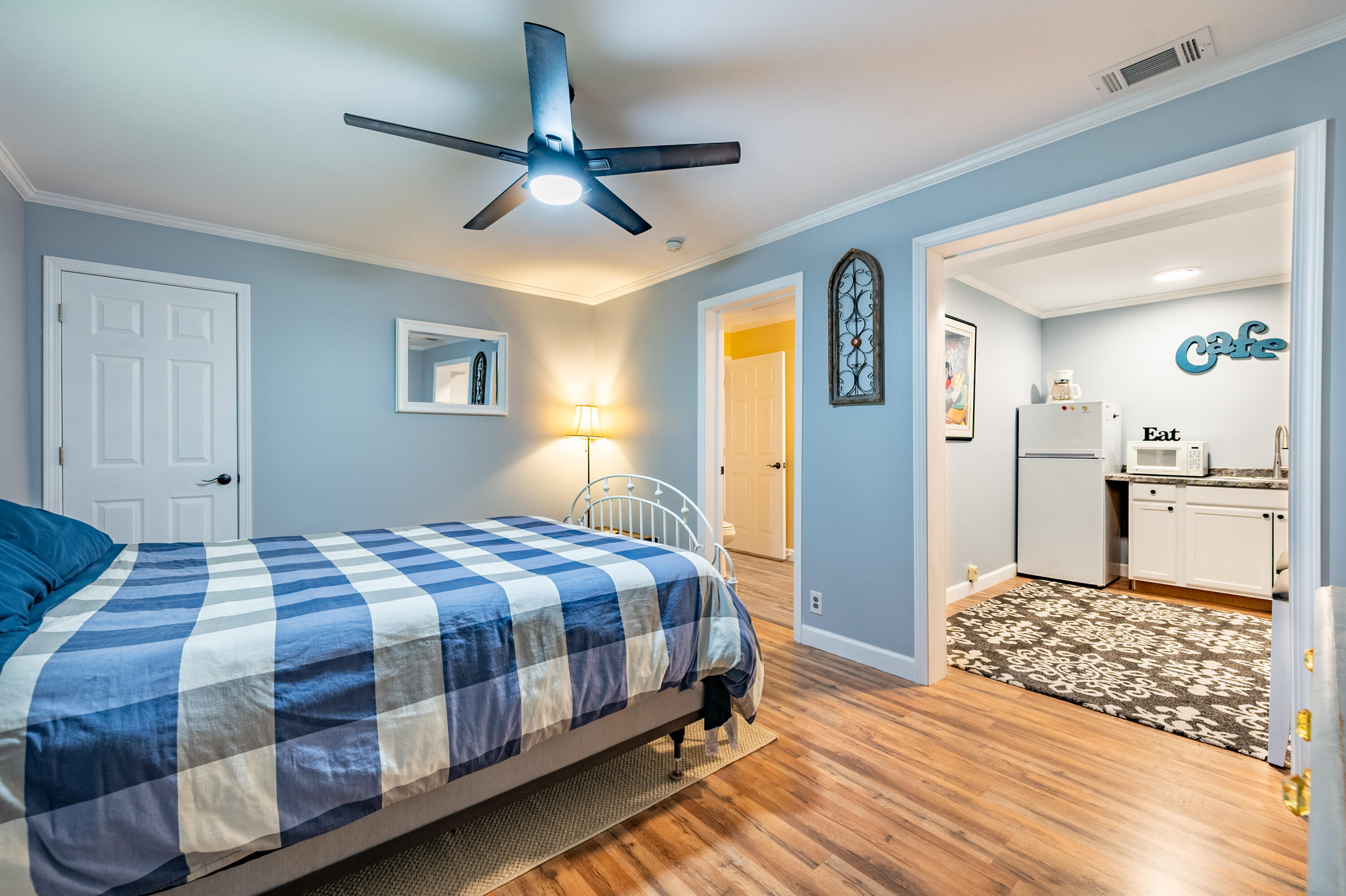 57 Buck Fever Lane Cana, VA 24317 - Photo 36 of 48 a bedroom with a bed and a view of walk in closet
