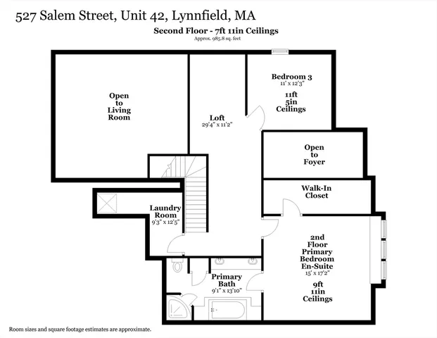 $1,390,000 | 527 Salem Street, Unit 42, Lynnfield, MA 01940