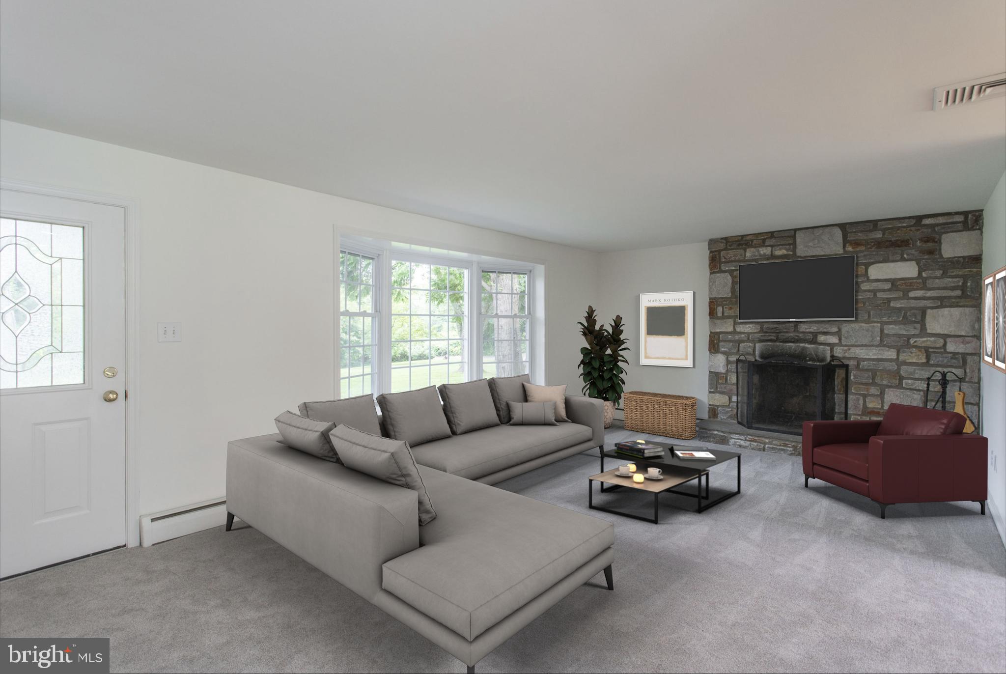 1367 Clearview Drive Jamison, PA 18929 - Photo 2 of 23 Virtually Staged Living Room