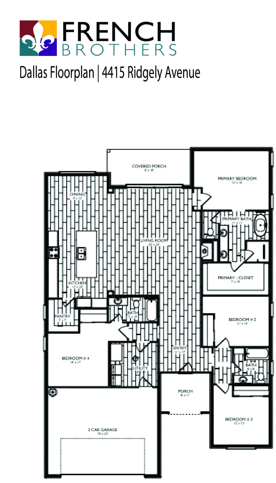 4415 Ridgely Avenue Lubbock, TX 79407 - Photo 3 of 3 4415 Ridgely - Dallas Floorplan