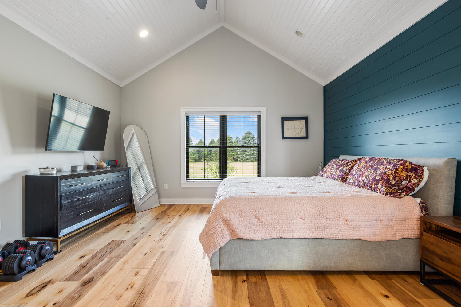 1335 2250 East St. Joseph, IL 61873 - Photo 22 of 68 a bedroom with a bed and a flat screen tv