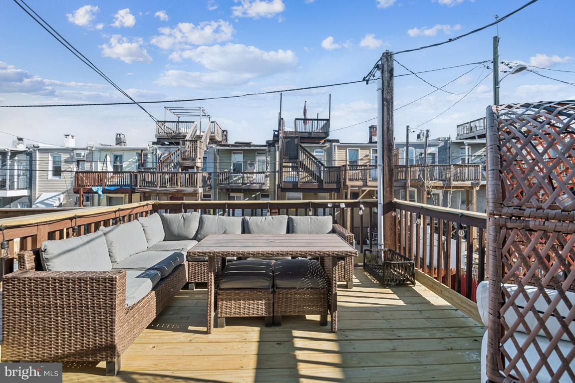 121 South Curley Street Baltimore, MD 21224 - Photo 37 of 40 Rooftop retreat with city views.