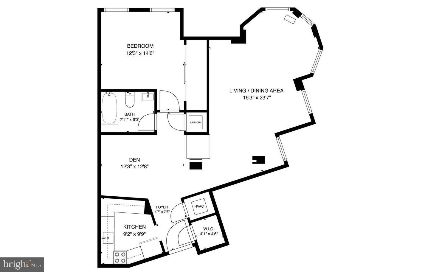 3 Washington Circle Northwest, Unit 106 Washington, DC 20037 - Photo 30 of 30 Floor Plan