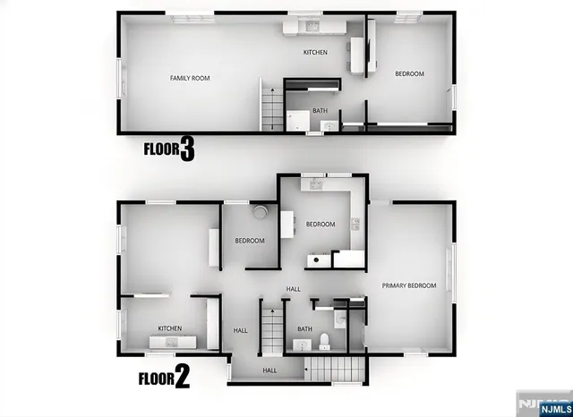 a picture of a wall with a large kitchen