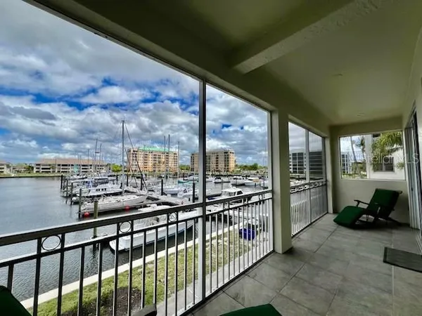 a city view from a balcony