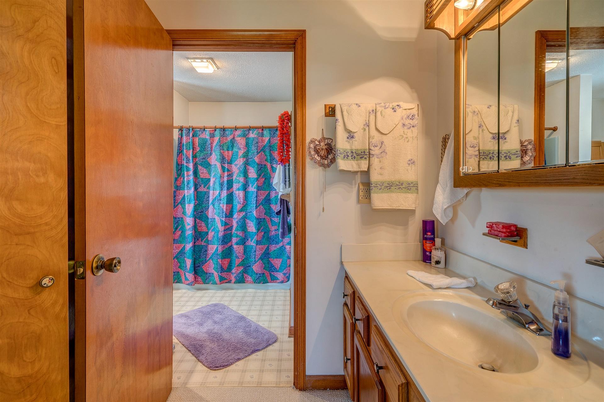 5756 White House Road Moneta, VA 24121 - Photo 16 of 35 a bathroom with a sink and a mirror