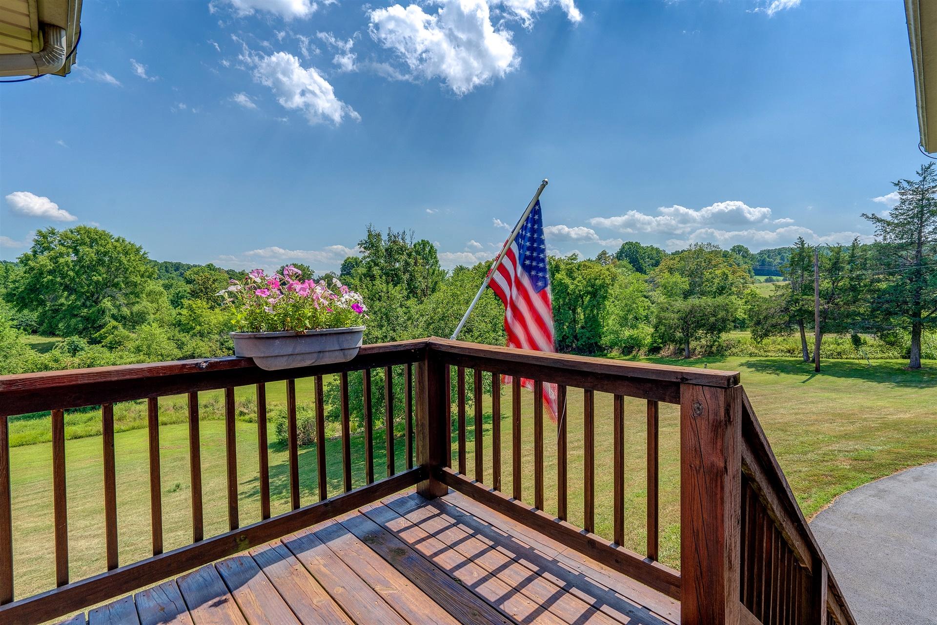 5756 White House Road Moneta, VA 24121 - Photo 4 of 35 a view of a balcony with wooden floor