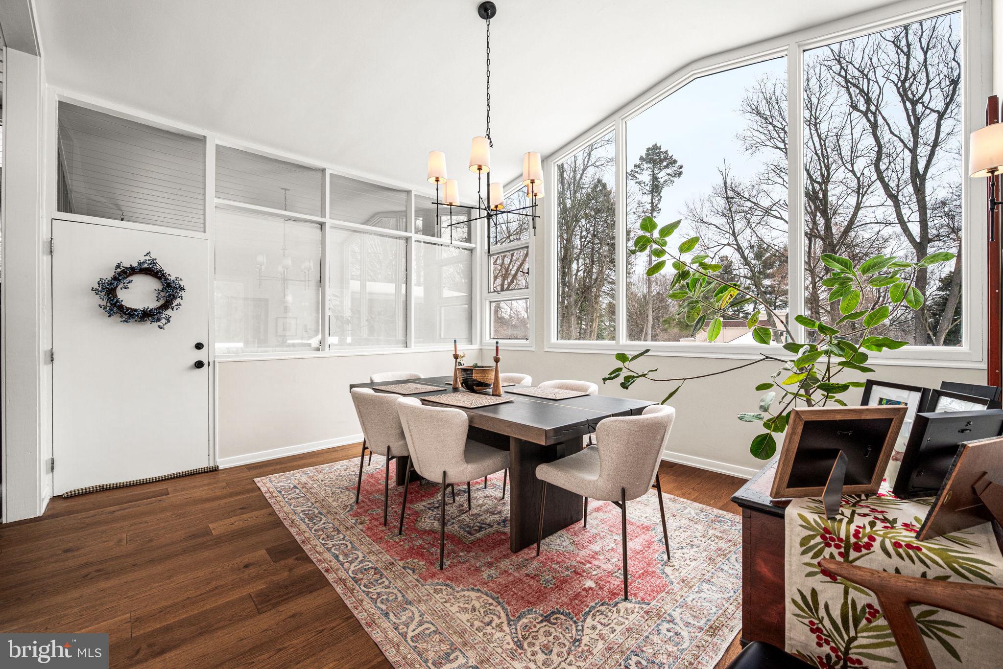 1424 Flat Rock Road Penn Valley, PA 19072 - Photo 21 of 33 a view of a dining room with furniture window and outside view